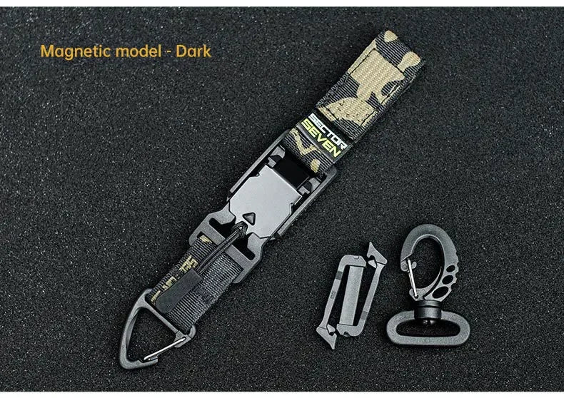 Tactical Multipurpose Triangle Quick Detachment Buckle Belt Quick Hanging Single Hook Survival Keychain EDC Quick Release Buckle