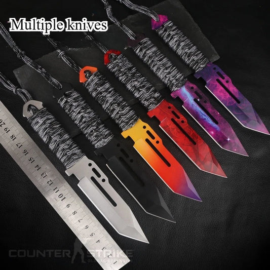 NEW Outdoor EDC Self-Defense Knife, Outdoor High Hardness Lifeguard Knife, Stainless Steel Knife for Camping Climbing