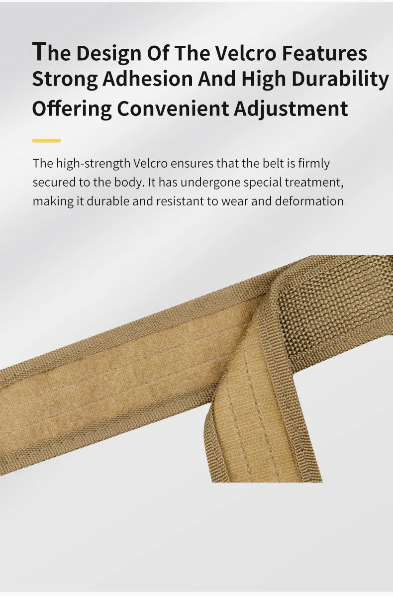 Men's Nylon Belt Polyester Woven Multi-functional Tactical Belt for Outdoor Sports Waist Straps Perfect for Outdoor Adventures