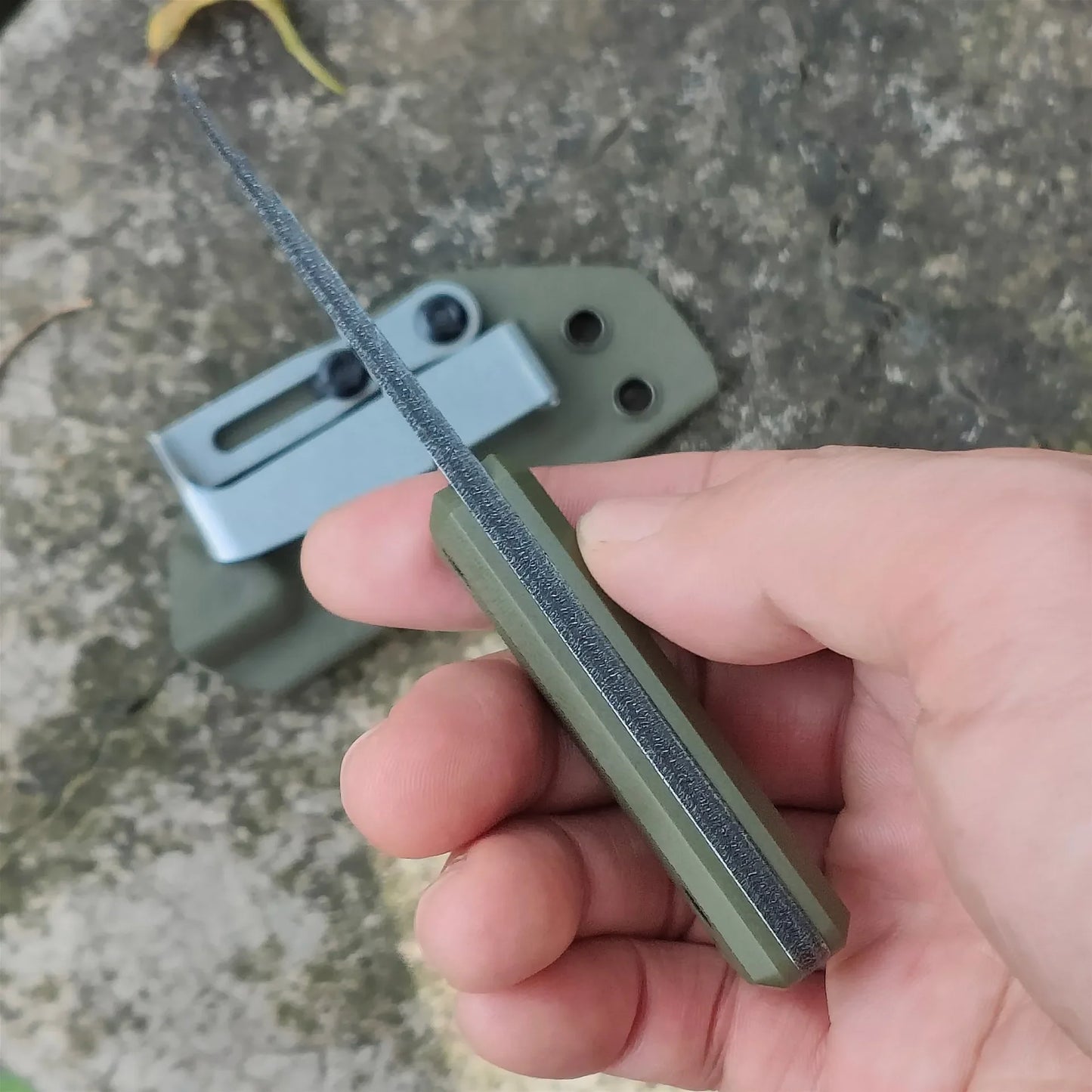 New G10 Handle Outdoor Camping Survival Fixed Blade Straight Knife EDC 420 Stainless Steel Sharp Neck Knives With Kydex Sheath