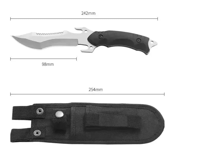 Portable High Hardness Survival Knife Straight Outdoor Tool Pocket Military Hunting Tactics Knife