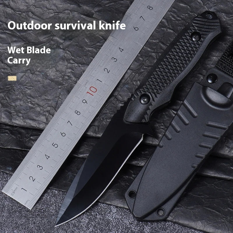 Outdoor Tactical Knife Personal Defense Sharp Diving Utility Knife High Hardness Integrated Dragon Bone Design Survival Tool