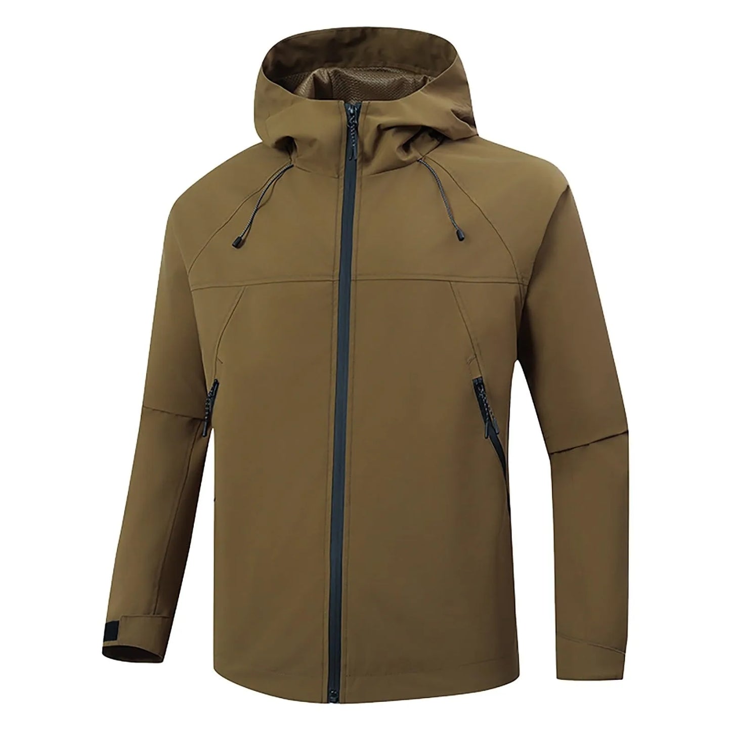 Women's Outdoor Jacket Casual Zipper Hooded Jacket Breathable Windproof Waterproof and Stain-resistant Mountaineering Clothing
