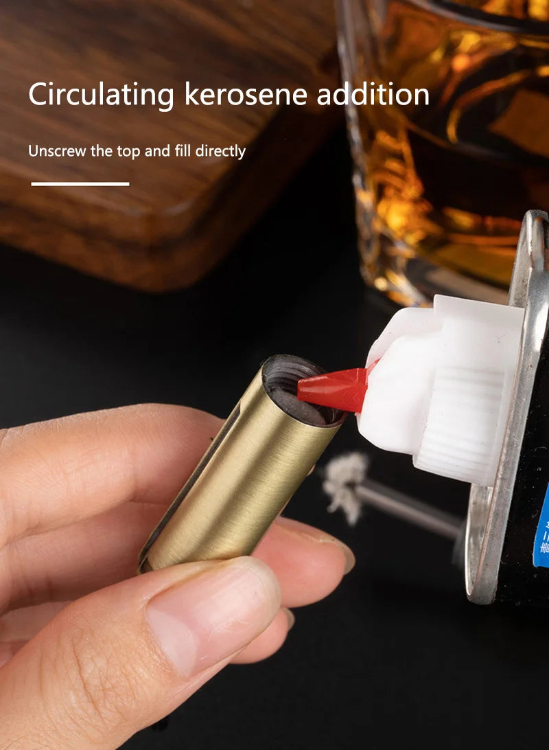 Metal Keychain Match Lighter, Portable Retro Waterproof Lighter, Emergency Survival Equipment Lighter Barbecue Camping Gifts