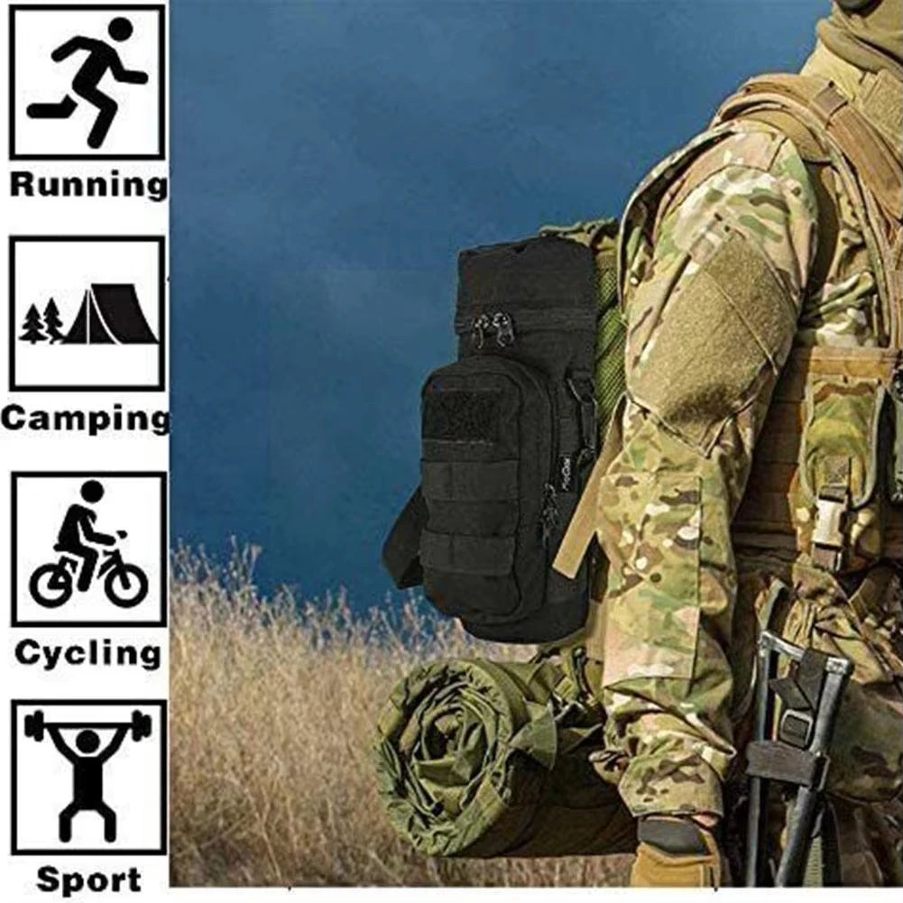 Tactical Molle Water Bottle Bag Pouch Holder Outdoor Travel Camping Hiking Cycling Fishing Hunting Water Bottle Kettle Carrier