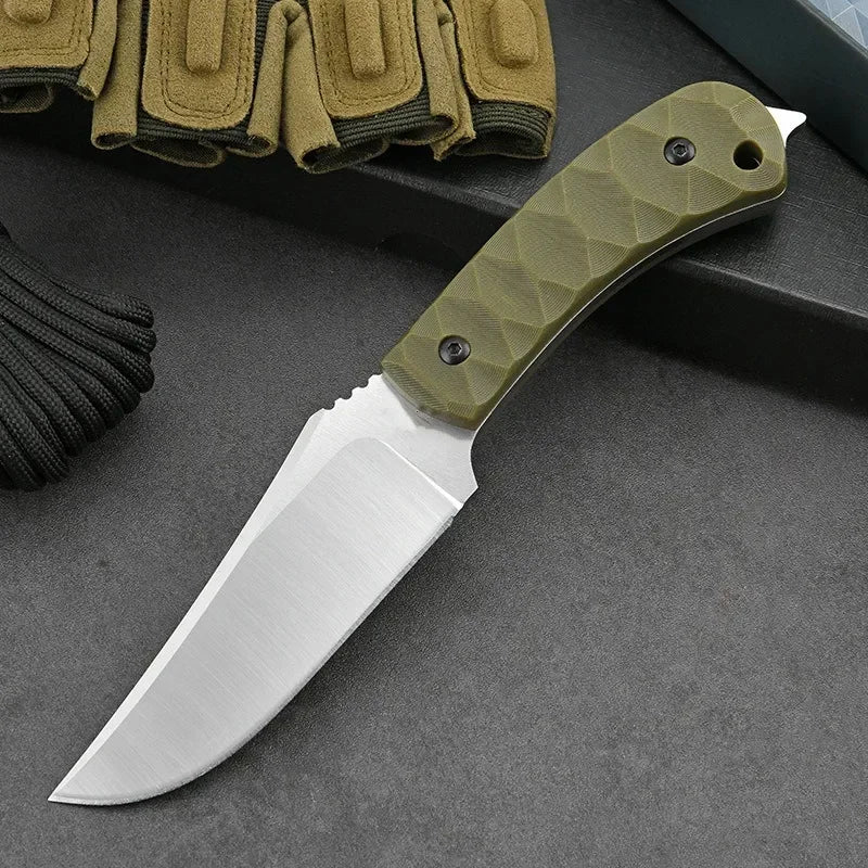 New Outdoor high hardness straight knife EDC wilderness camping survival  knife Portable knife multi-functional