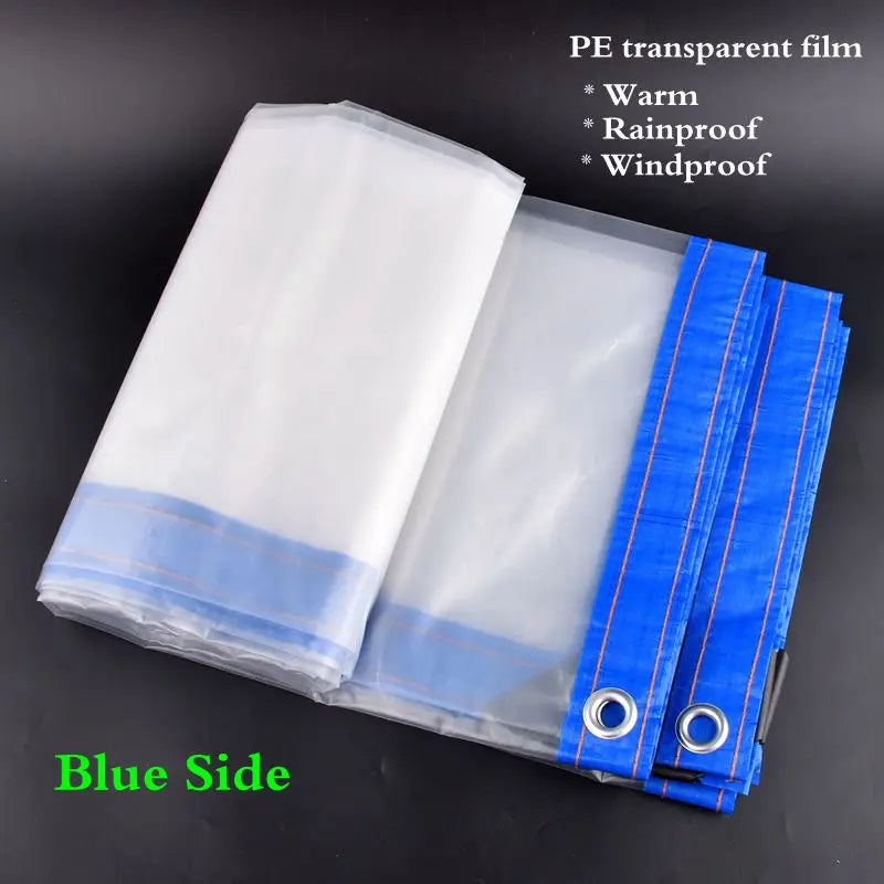 0.1mm PE Plastic Tarpaulin Outdoor Winter Snow Tarp Garden Patio Plants Cover House Tarp Pergolas Canopy ,Pets House Raincover