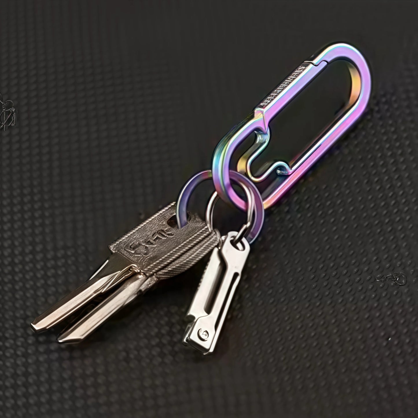 1Pc Stainless Steel Mini Folding Knife - Multi-Function Pocket Tool Keychain for Outdoor Camping & EDC