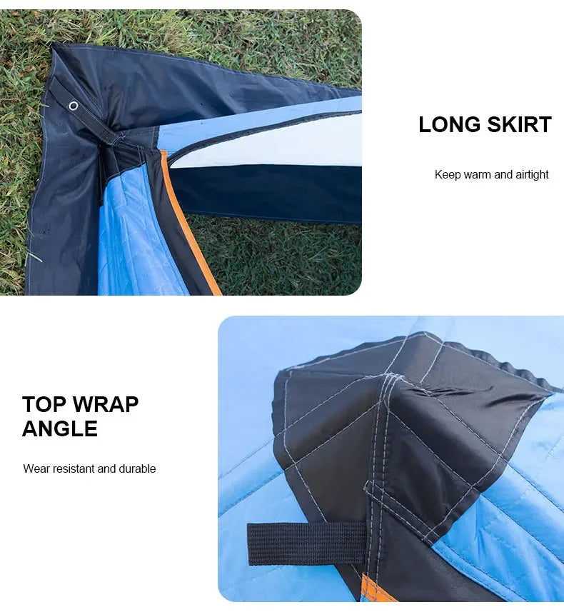 YOUSKY  Tents Outdoor Camping 3-4 Person Oxford Snow Tent Pop Up Travel Tent Ice Fishing Tents