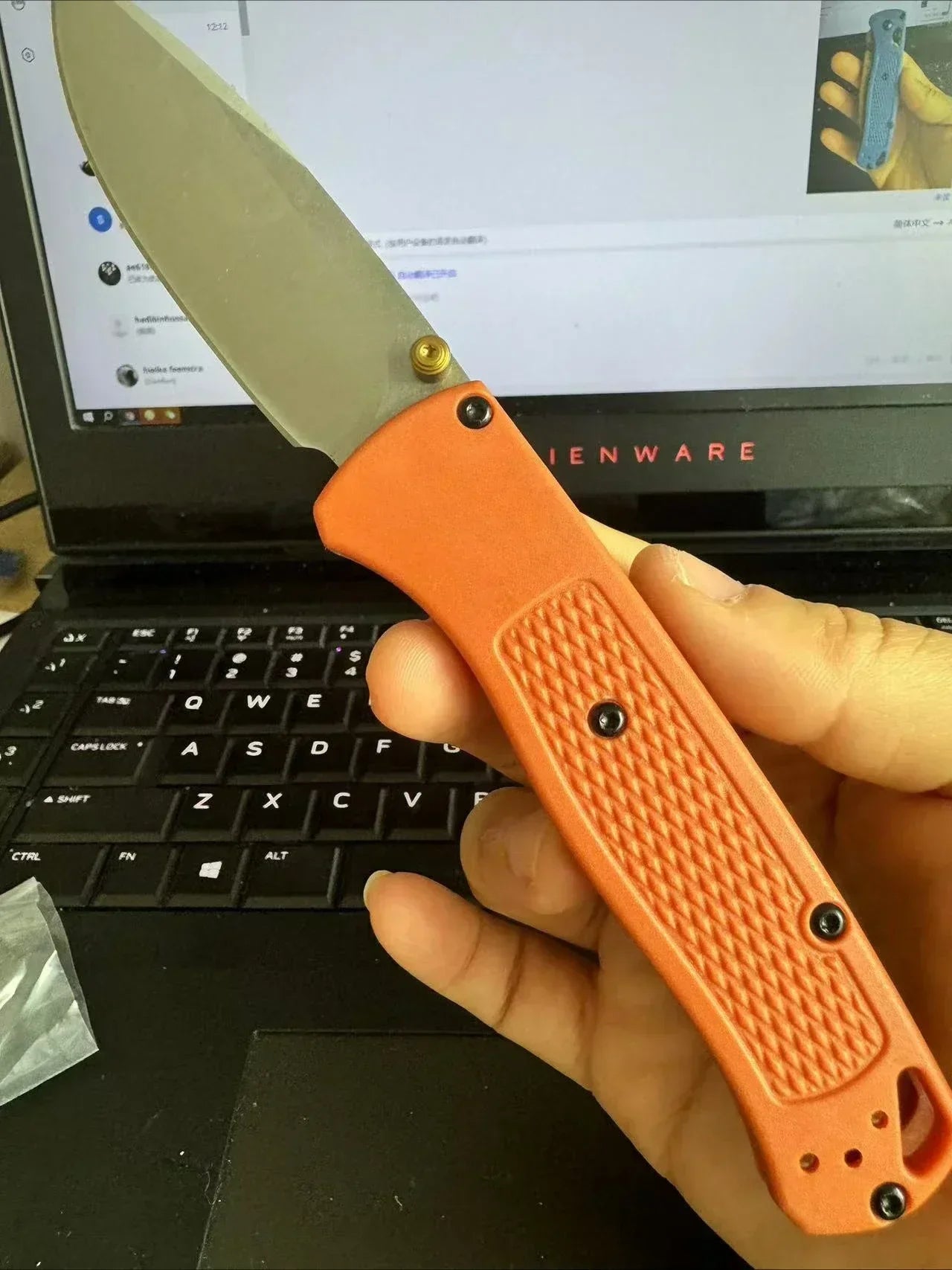 BM  Bugout EDC Folding Pocket Knife Black/ White Blade Survival Tactical Knife Outdoor Facas Jackknife Hand Tools Rescue