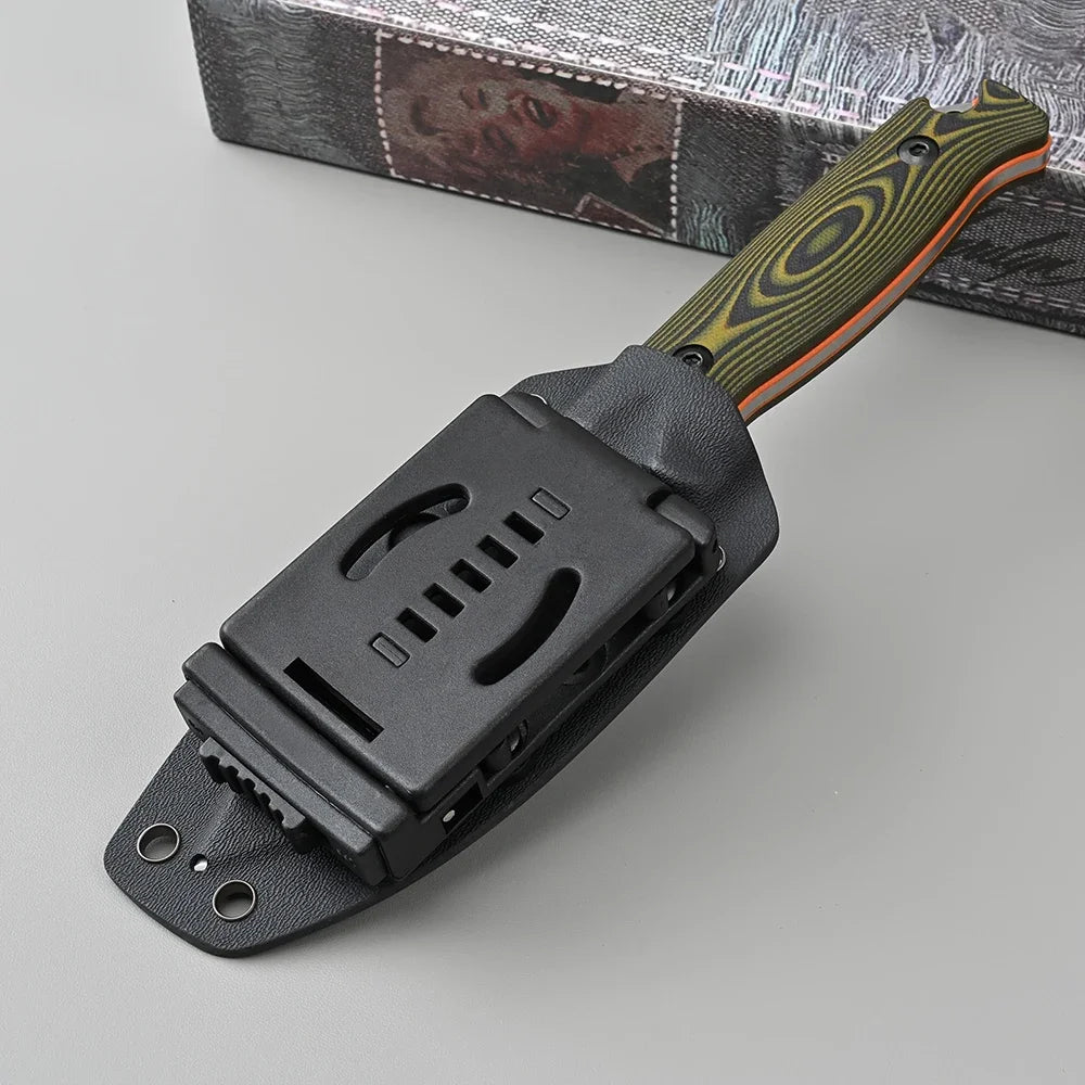 BM 15002/ 15017 Wilderness Survival Straight Blade Pocket Knife with Sheath Hunting Combat Tools Bushcrafter Outdoor Gift Knives