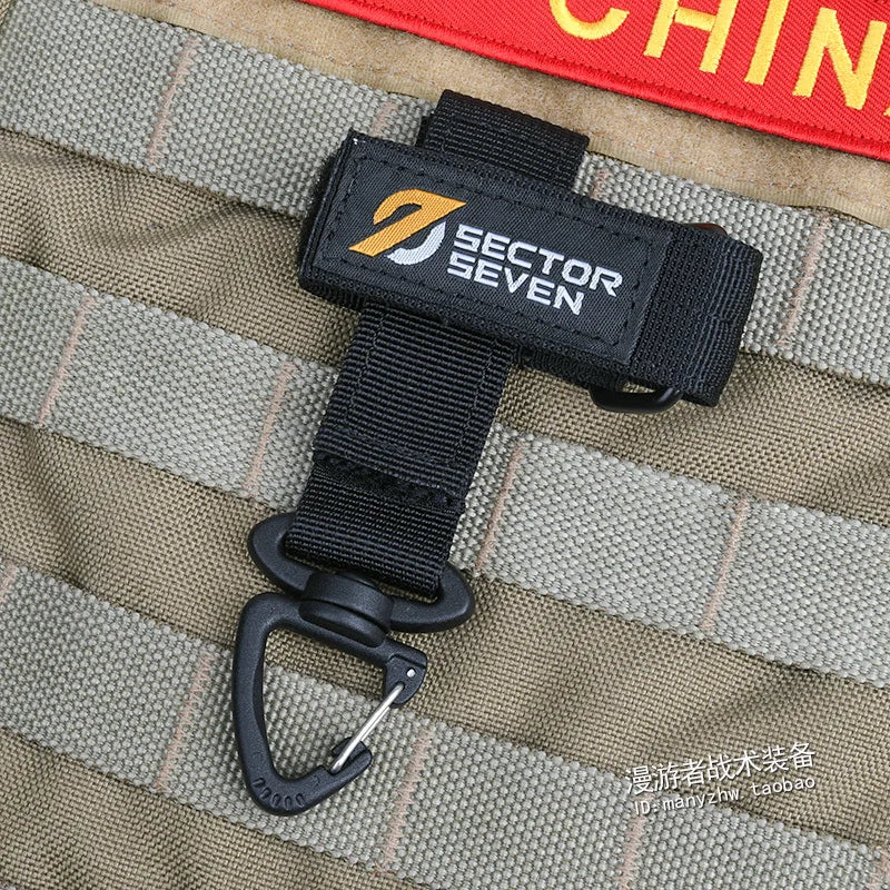 Tactical Clash Hook Hanging Carabiner Molle Webbing Clip Metal Olecranon Hook Cummerbund Belt Outdoor Hunting Vest Accessories