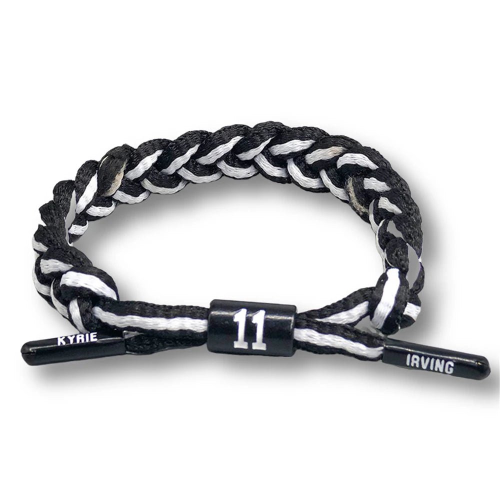 Sport Style Men Hand Woven Number Rope Bracelet Couple Adjustable Paracord Bracelet For All Ages Basketball Fan Souvenir Gift
