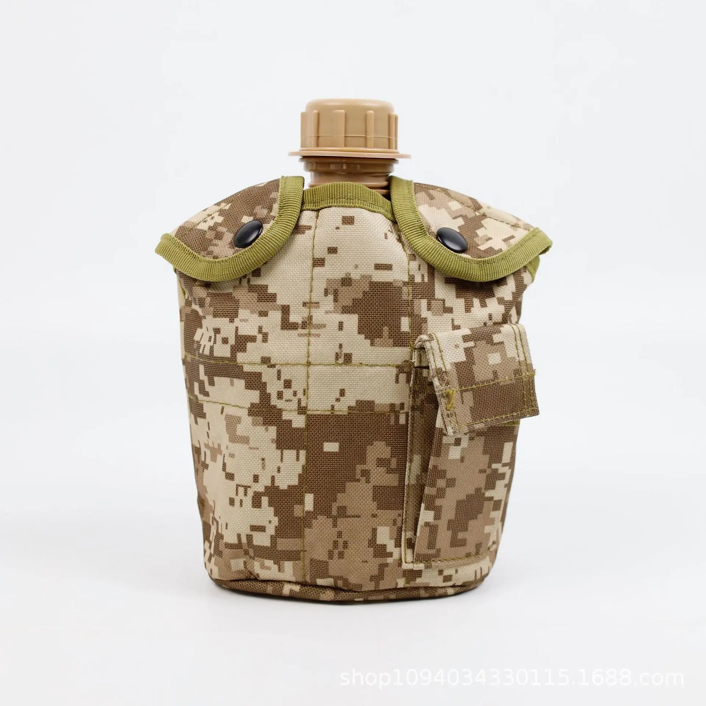 1L Large-Capacity Outdoor Camouflage Military Canteen Bottle for Backpacking Camping Hiking - Survival Water Kettle