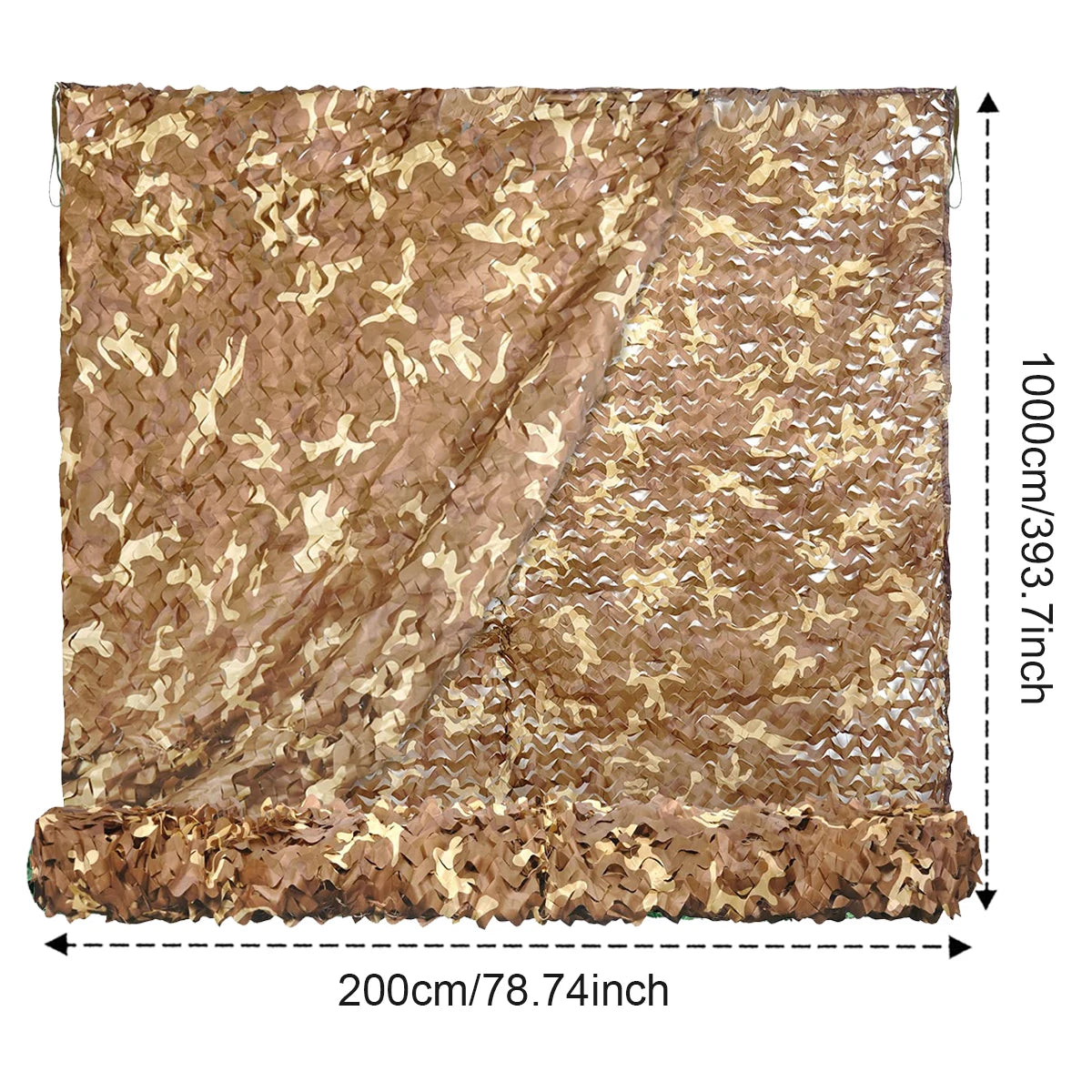 Camouflage Netting, Desert Camouflage Netting Roll, Hunting Concealment Net, Suitable for Camping, Hunting, Party Decorations