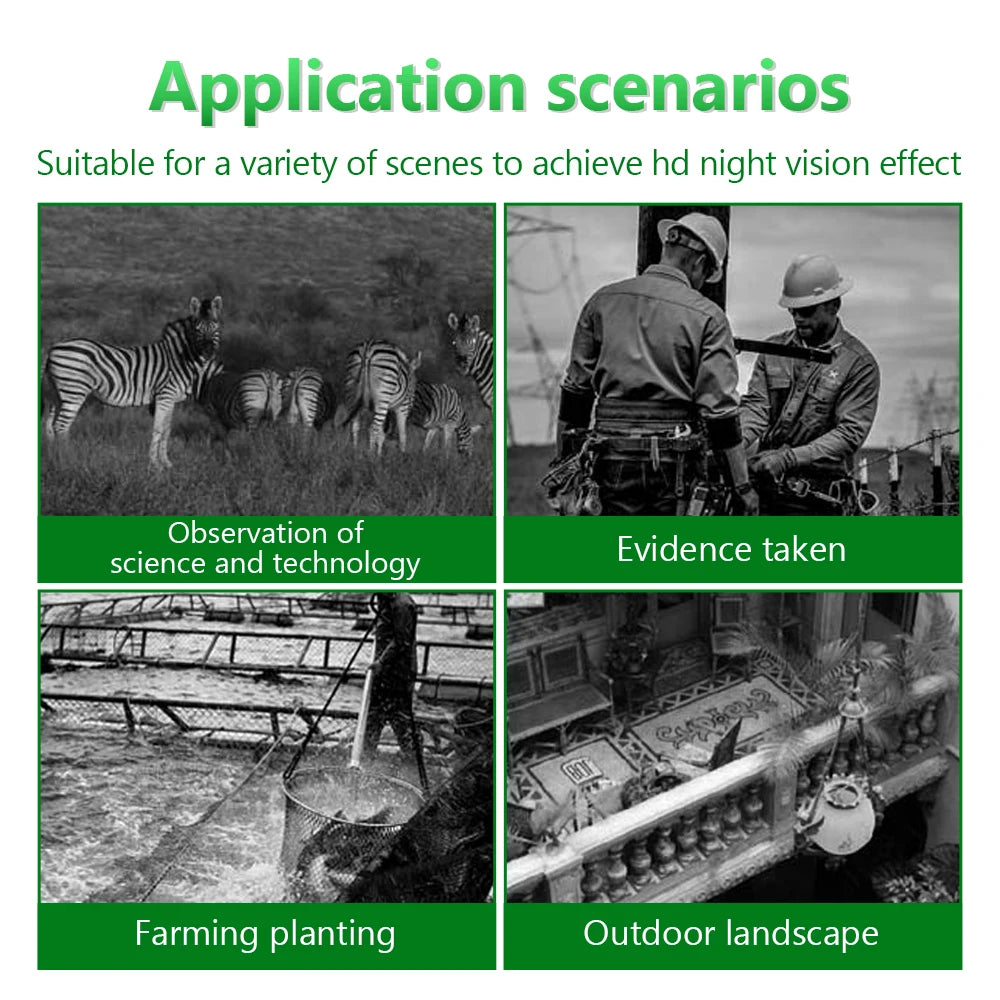 Monocle Niaht Vision infrared Optical Monocular Digital Zoom 5X Photo 300M Long Night Vision For Hunting Range Telescope