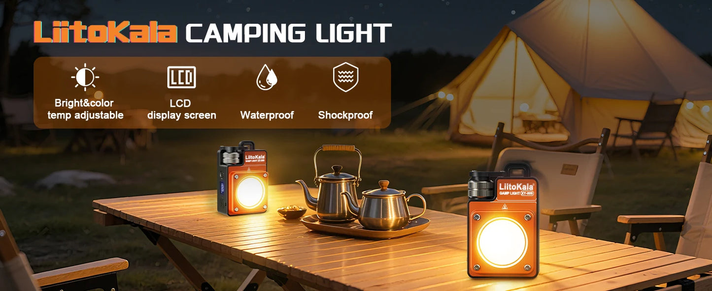 LiitoKala new keychain light 120-3500LM rechargeable flashlight multifunctional portable 3000mAh battery work light