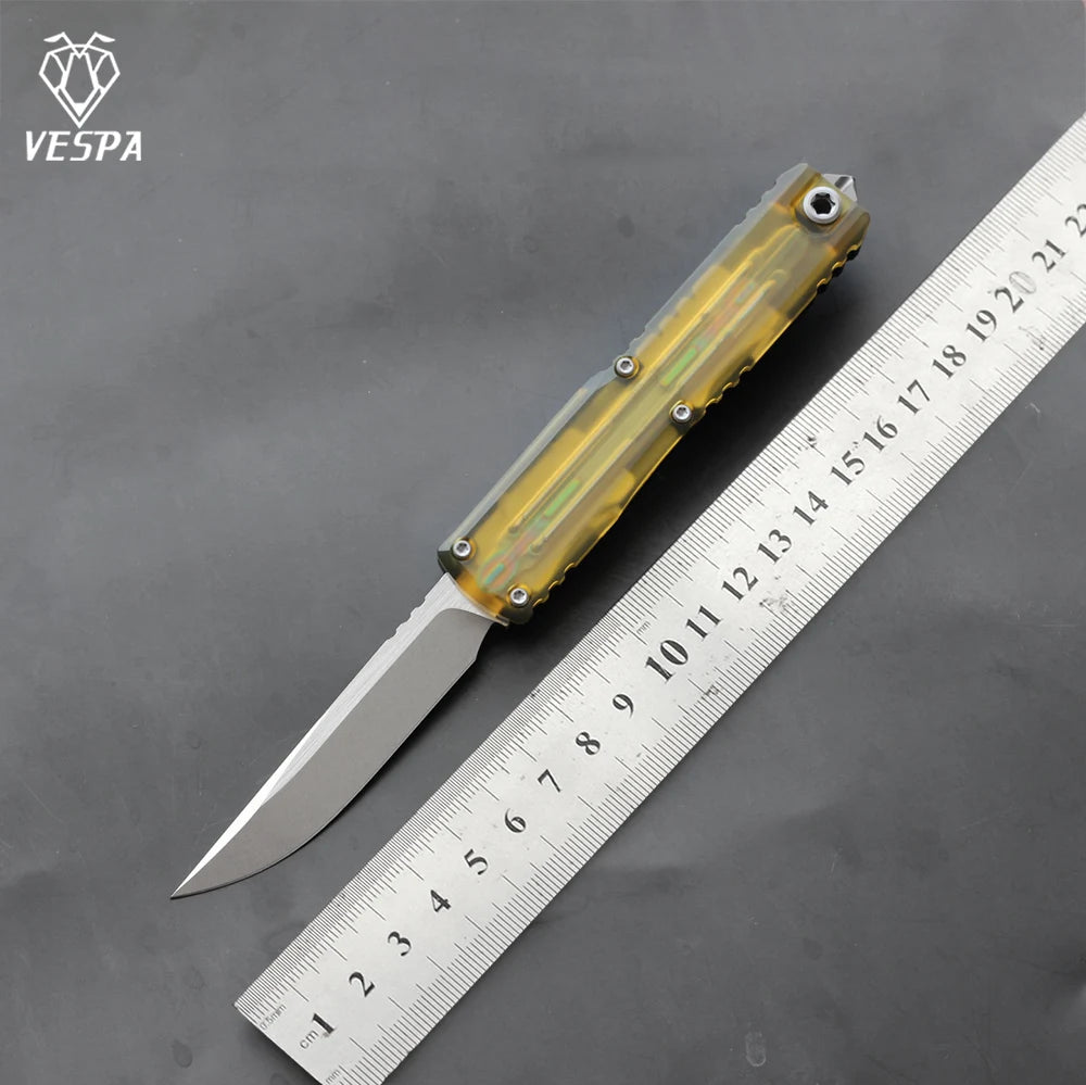 VESPA 0-point rotation M390 blade, 7075-T7 aluminum handle, outdoor EDC tool