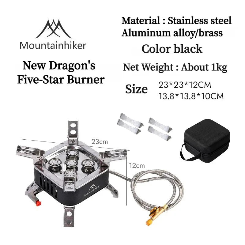 Mountainhiker Burner 15800W 19800W Gas Stove Cookware Portable Furnace Picnic Barbecue Supplies Outdoor Camping Hiking Tourist