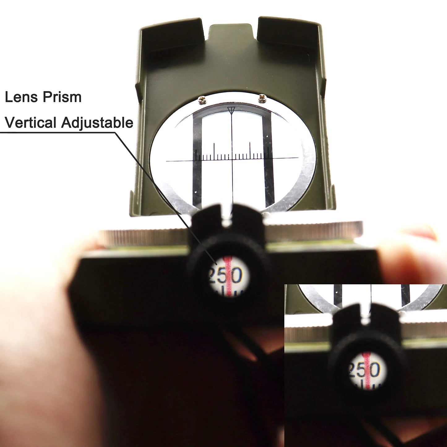 Glow in Dark Shockproof Waterproof Survival Compass for Hiking Camping Hunting Backpacking Outdoor Navigation Essential Gear