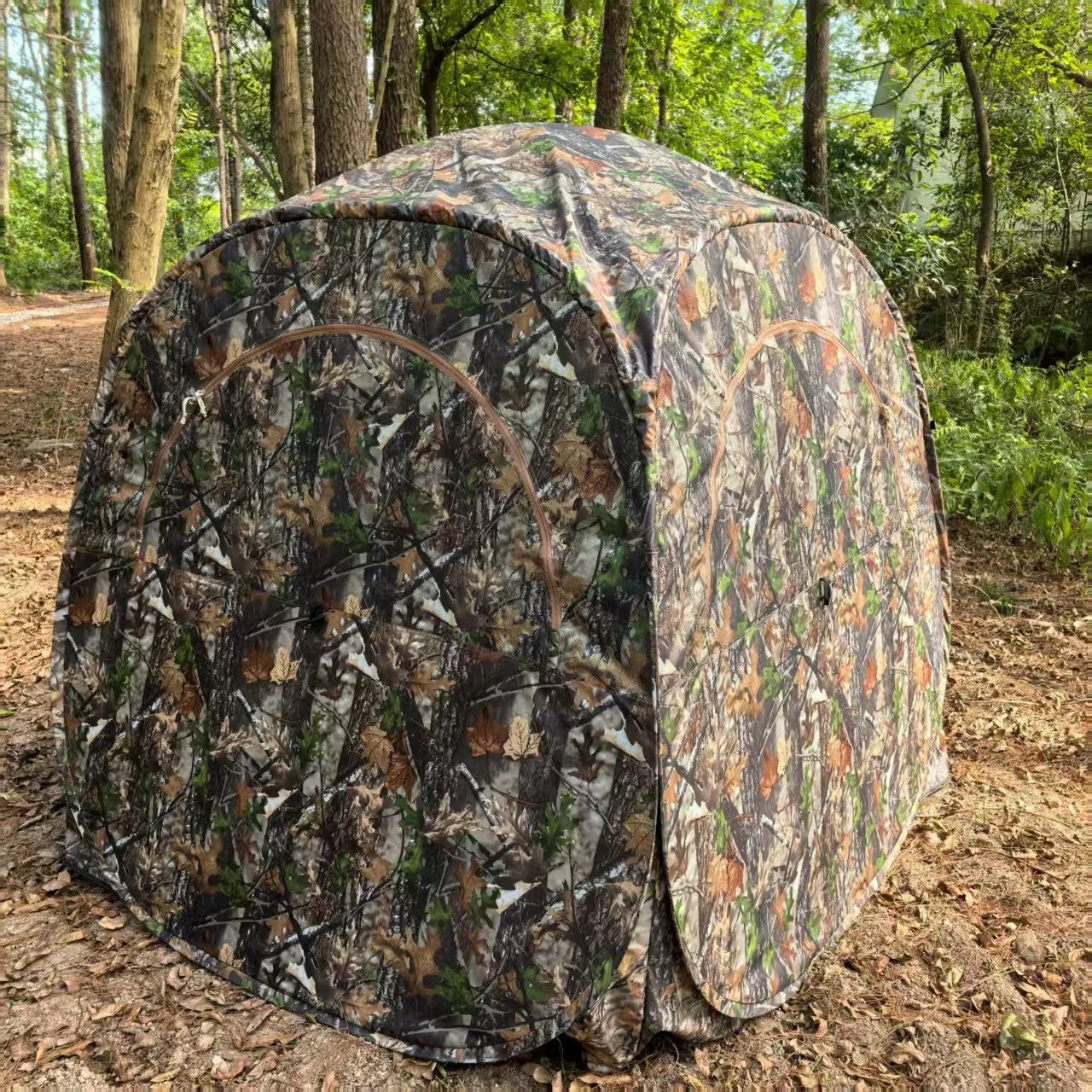 Outdoor Camouflage Camouflage Bird Watching Tent 270 ° Forest Multi-person Round Portable Hunting Tent