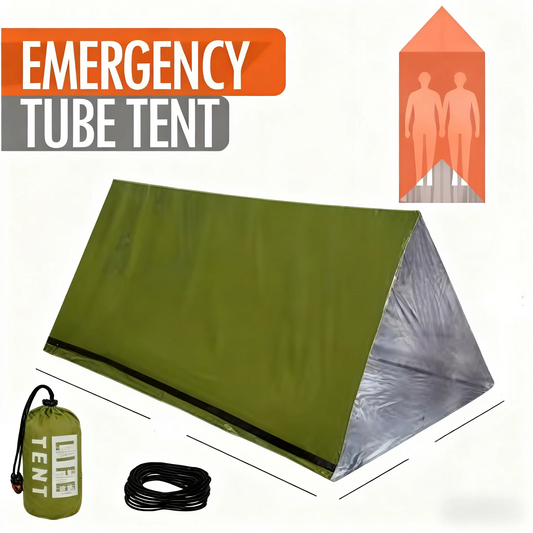 2 Person Emergency Tent  Camping Travel  Family Campaign House Tourist Tents Cool Gear Equipment Coat