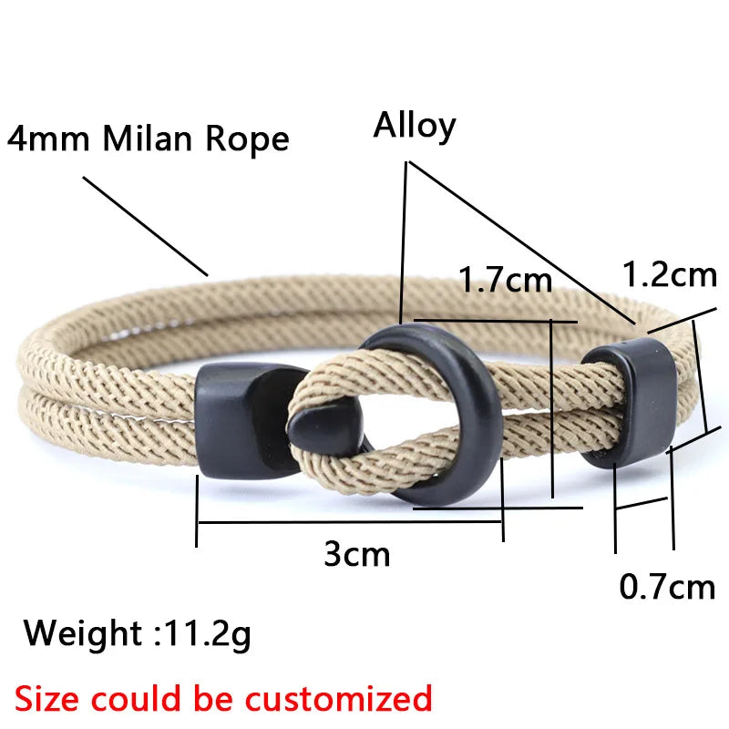 Novel Grade A Rope Bracelet Men Double Layer Outdoor Camping Braclet Homme Accessories Survival Paracord Braslet Gift For Him