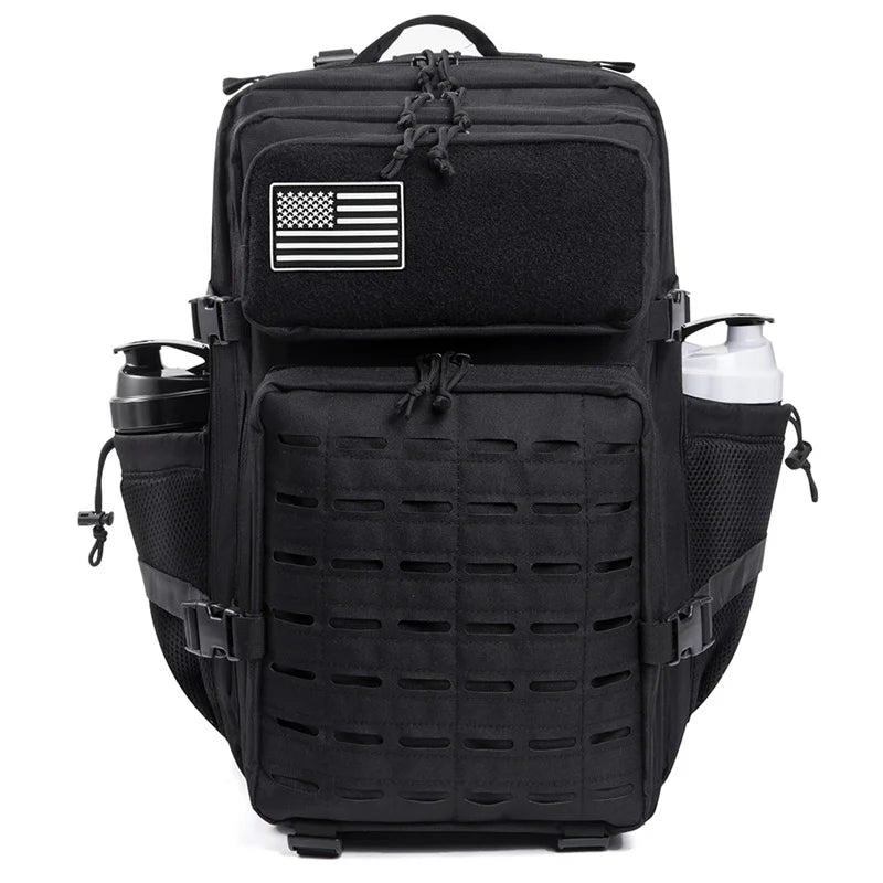 45L Tactical Backpack survival Bag Hunting MOLLE Backpack GYM For Men EDC Outdoor Hiking Rucksack Witch Bottle Holder