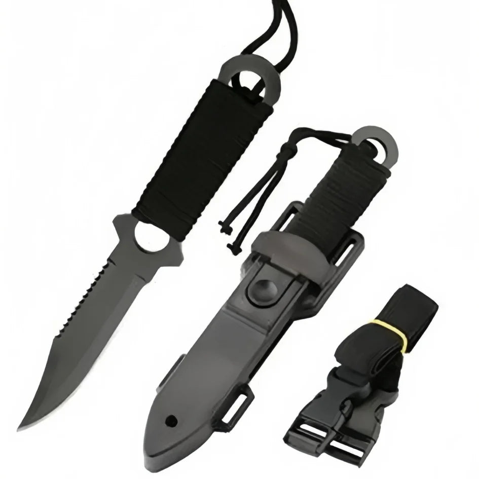 Outdoor High hardness tactical knife, field sharp straight knife, portable pocket knife, non-folding multi-purpose fruit knife