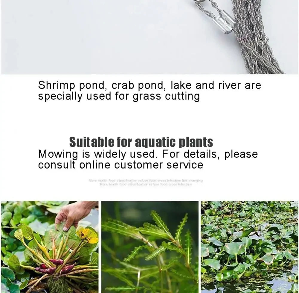 1-3M Outdoor Hand Drawn Rope Saw Portable Stainless Steel Wire Saw Manual Cutting Chain Camping Hiking Survive Woodworking Tools