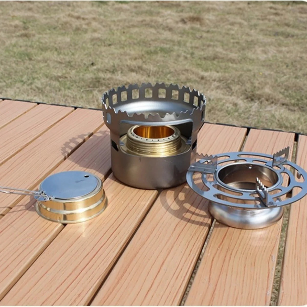 Outdoor Portable Mini Alcohol Stove High-temperature Alcohol Stove Accessories Water Heating Stove Camp Cooking Supplies