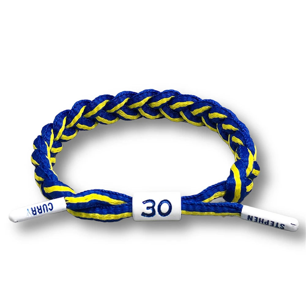 Sport Style Men Hand Woven Number Rope Bracelet Couple Adjustable Paracord Bracelet For All Ages Basketball Fan Souvenir Gift