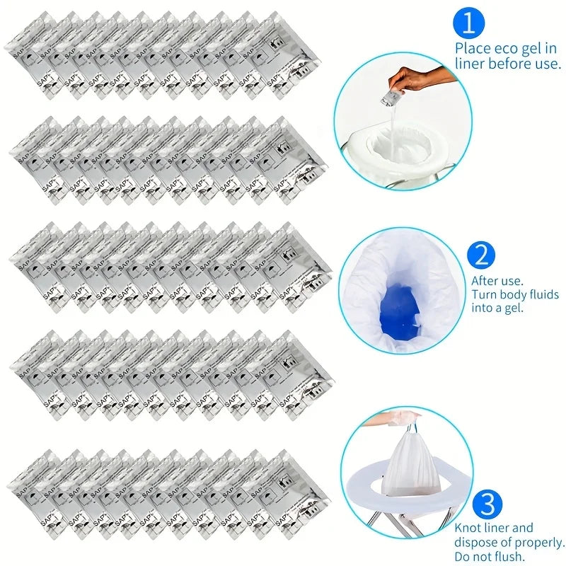 10/20pcs Outdoor Camping Toilet Urine Solidification Deodorizer Car Folding Toilet Water Absorption Coagulation Urine Deodorizer