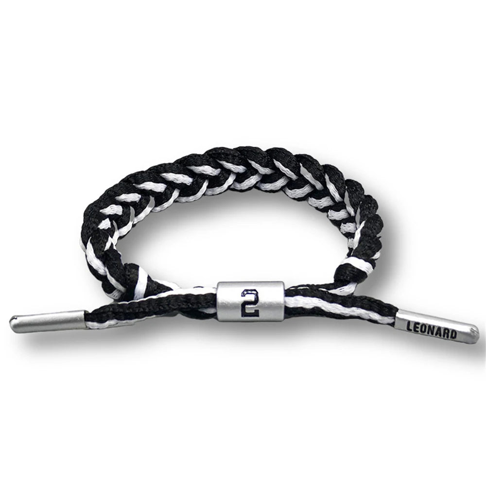Sport Style Men Hand Woven Number Rope Bracelet Couple Adjustable Paracord Bracelet For All Ages Basketball Fan Souvenir Gift