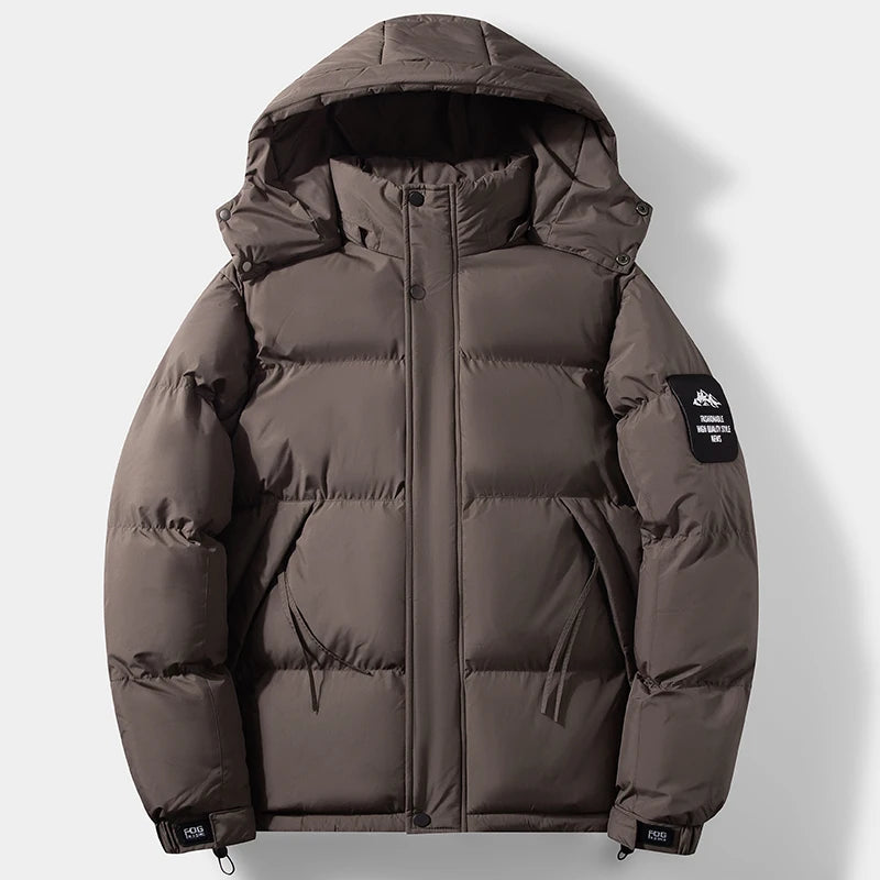 Outdoor Men's Hiking Camping Windproof Breathable Warm Cotton Clothing Winter Comfortable Fashionable and Trendy Hooded Jacket