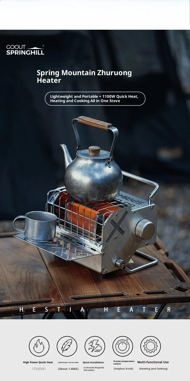 GOOUT STRINGHILL Outdoor Mini Heating Stove Fishing 2025 Winter  Supplies Camping HeaterStove Camping Gas  Outdoor Portable Car