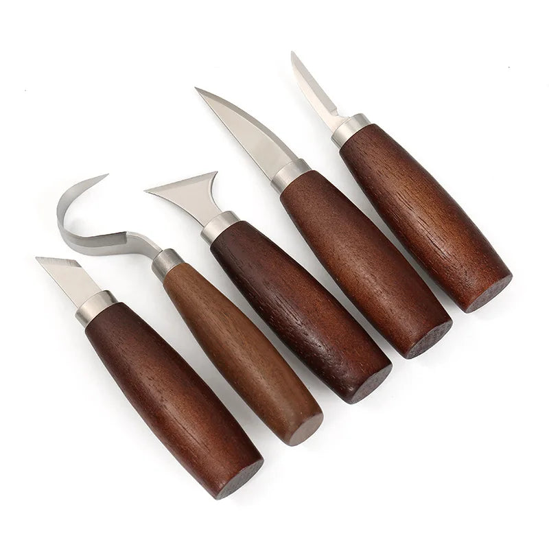 Hand Carving Knife Set for Pumpkin Carving Wood Spoon Sculpture Gift for Beginners Pros Christmas Children's Day