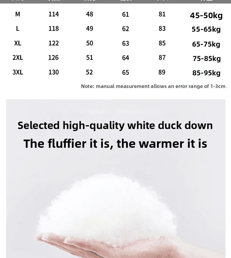 Outdoor Hiking Camping in Winter Windproof Warm Casual Fur Collar Feather Jacket Comfortable Versatile Warm Down Jacket