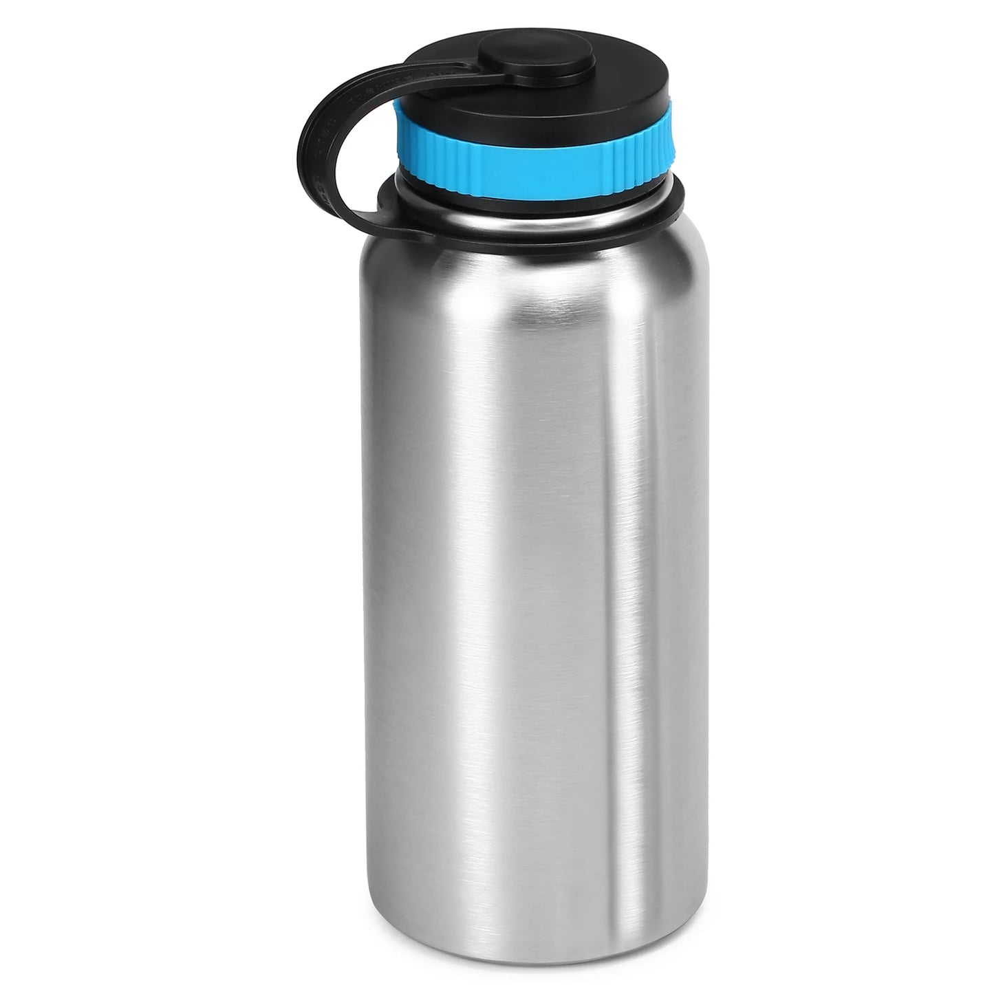1000ml Stainless Steel Vacuum Insulated Water Bottle with 700ml Water Cup Hanging Pot for Survival Camping Hiking Backpacking