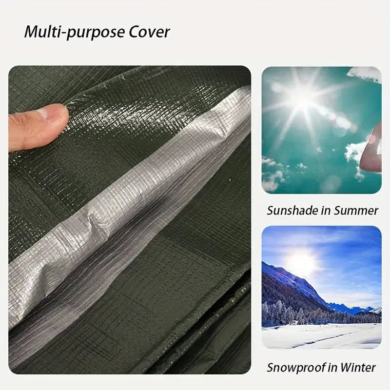 Custom Tarpaulin Waterproof 3*3 4m×4 5 6 8 10 20m Large Tarp Small Rain Shade Cover Outdoor Garden Boat Bike Awning Canopy Uv