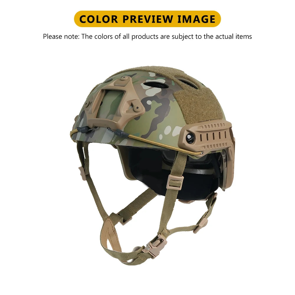 Military Helmet Kids Adults CS War Gaming Cosplay Outdoor Sports ABS Thickened Camouflage Army Helmet Head Protective Equipment
