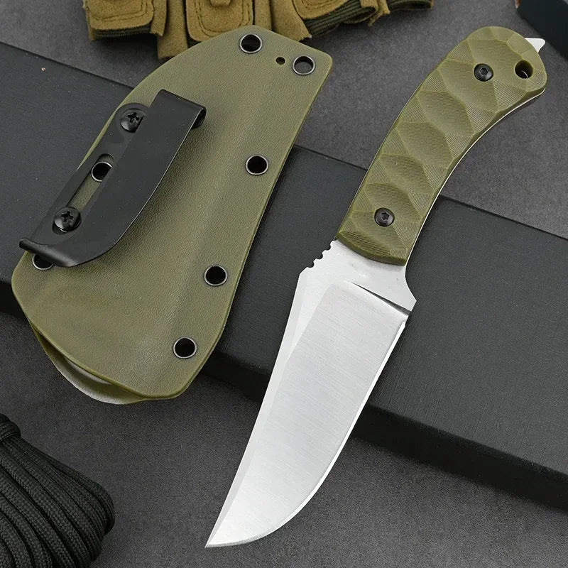 New Outdoor high hardness straight knife EDC wilderness camping survival  knife Portable knife multi-functional