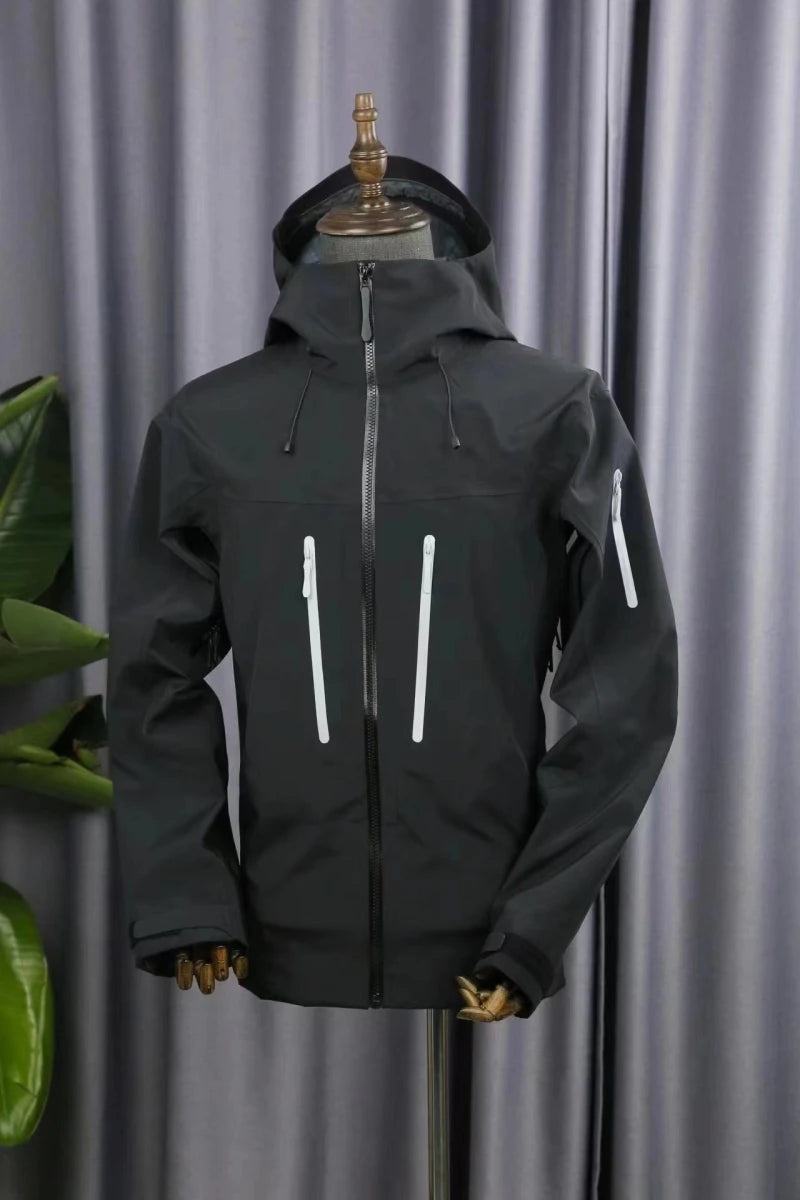 ARC SV Embroidery Bird Logo Three Layer Mens Womens Camping Coat Outdoor Waterproof Windbreaker Hiking Ski Jackets Unisex