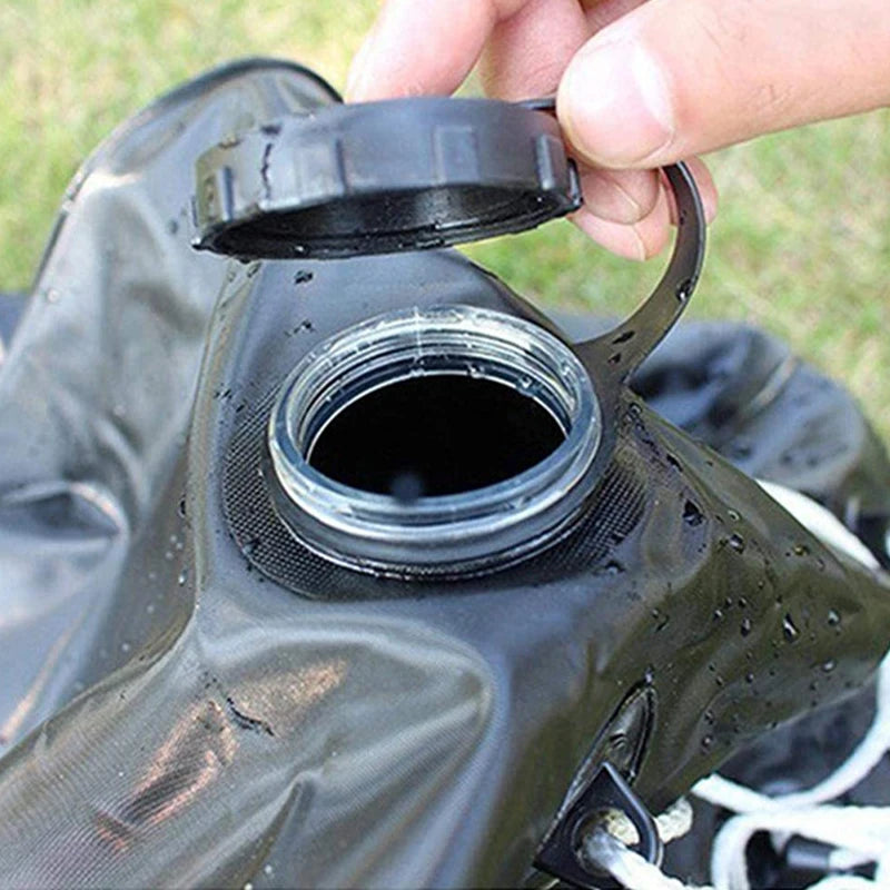 Water Bag 40L Shower Head Solar Power Fast Heating Camping Shower Bag Camping Fishing Hiking Water Storage Bag Bathing Bag