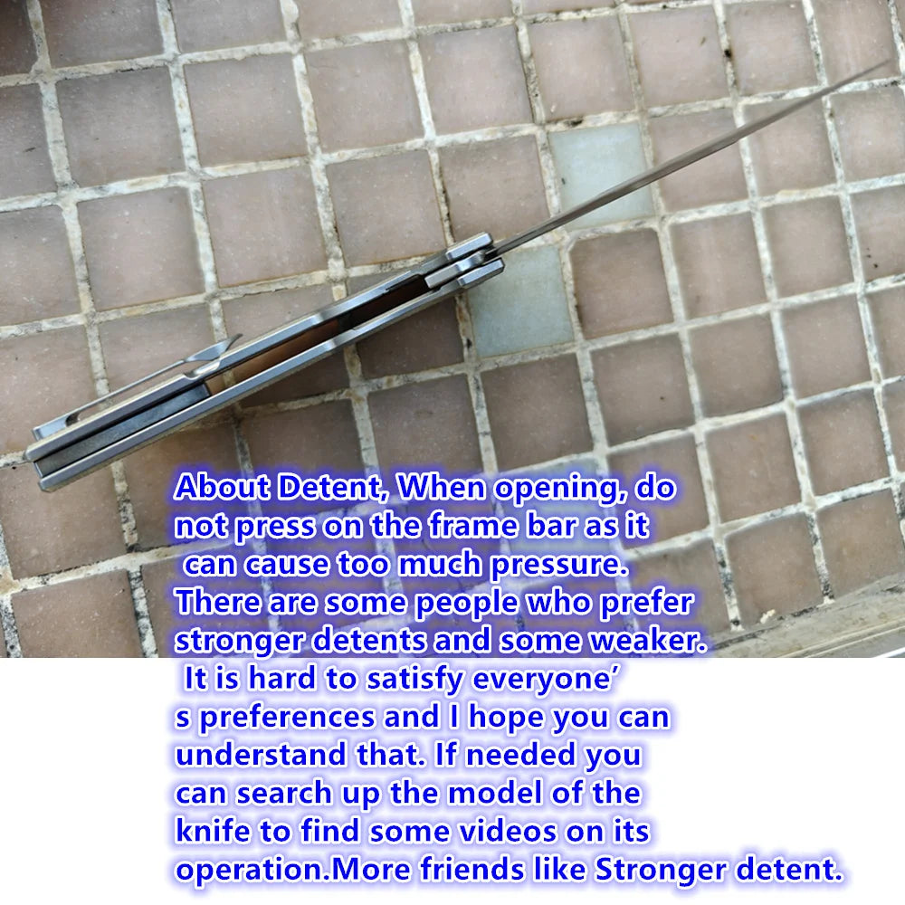 JUFULE New Cedar Step Milled Blade Folding Knife Titanium Handle Ceramic Bearings 154CM Pocket Hunting Outdoor EDC Camping Tool