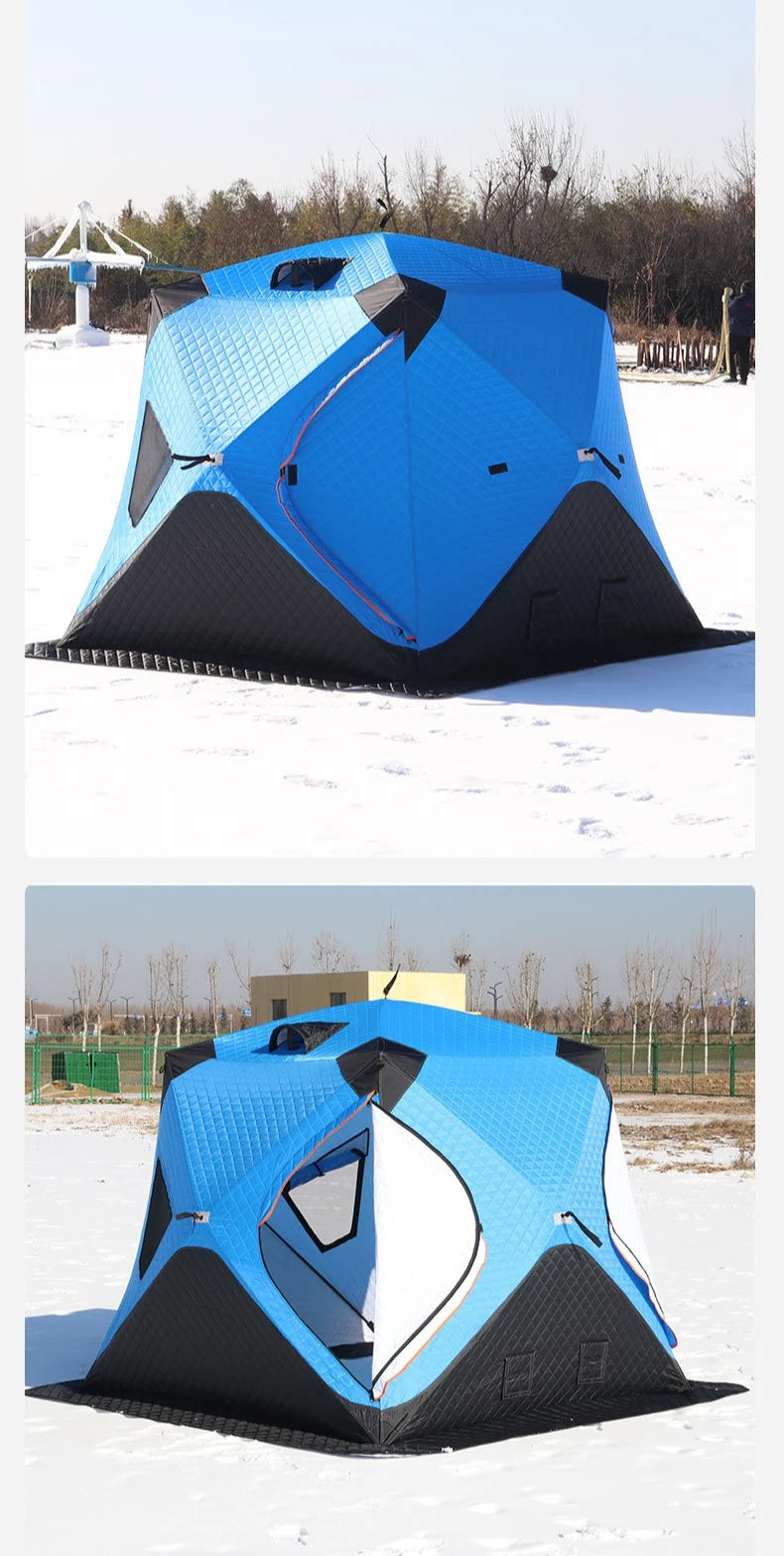 Winter Ice Fishing House Thickened Tent Outdoor Camping Equipment Winter Fishing Tent Cotton Winter Warm Cold and Windproof