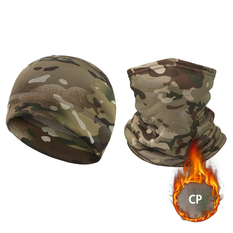 Winter Elastic Hunting Riding Fishing Warm Collapsible Camping Cap Men Outdoor Sports Running Climbing Windproof Camouflage Hat
