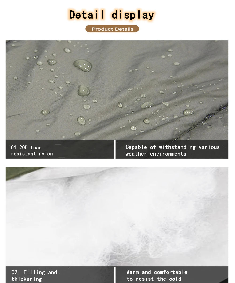 Portable Multifunctional Winter Warm Sleeping Bag Hammock Outdoor Camping Cotton Underquilt Poncho Warm Hammocks Swing Cover