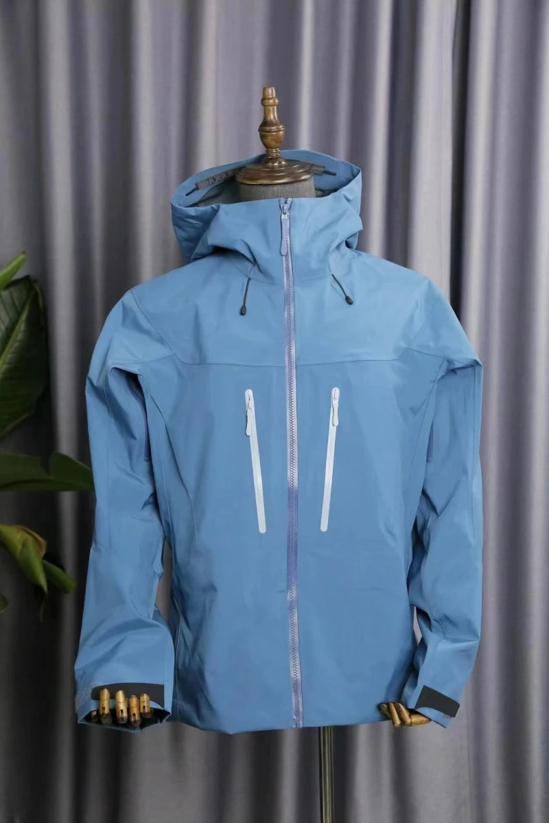 ARC SV Embroidery Bird Logo Three Layer Mens Womens Camping Coat Outdoor Waterproof Windbreaker Hiking Ski Jackets Unisex