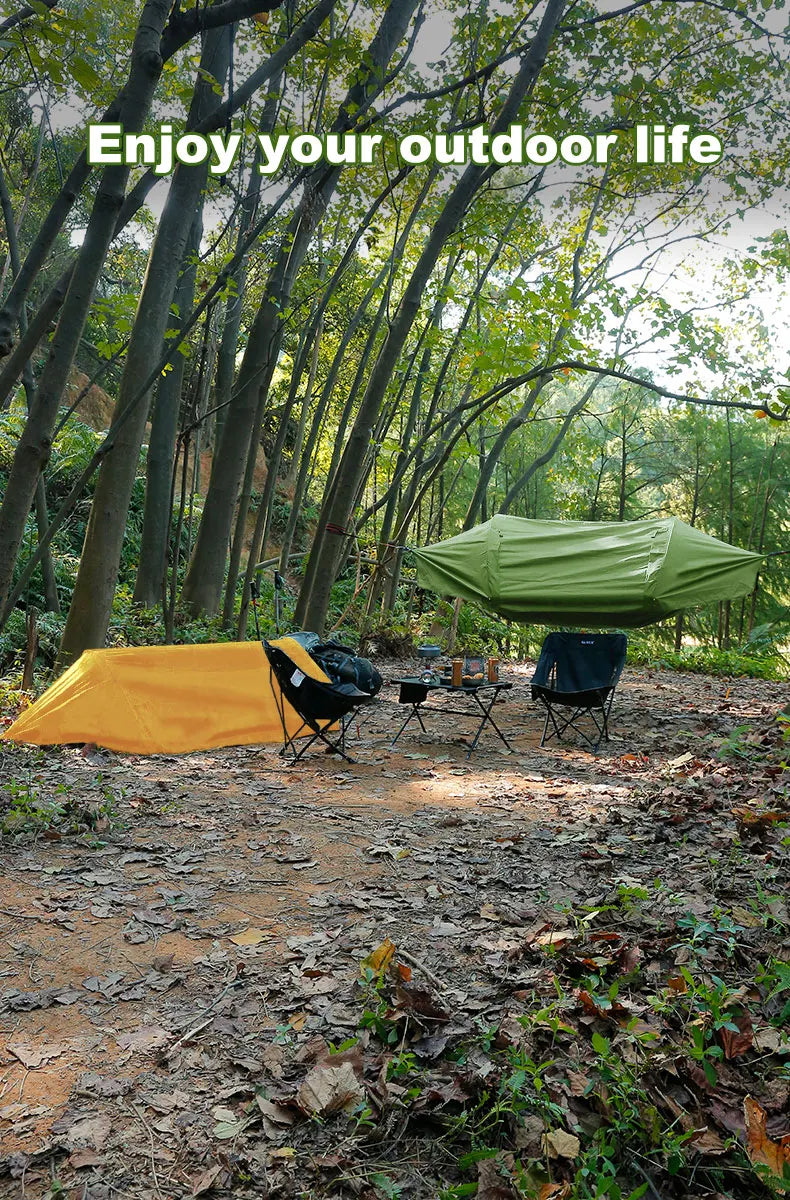 Camping Hammock Tent with Mosquito Net and RainFly，3 in 1 Waterproof Lightweight Sleeping Hammock , Travel Outdoor with Hiking